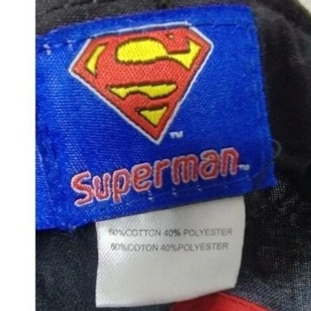 DC Comics Superman Hat Graphic Print Baseball Cap Kids‎ Black